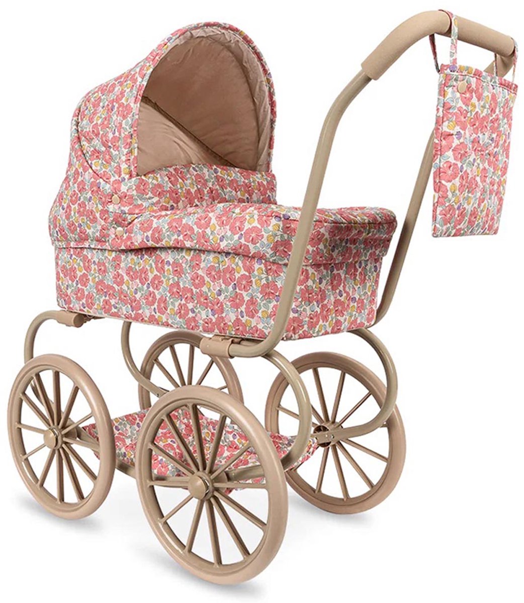 Konges Sløjd Minnie  /Doll Pram - Opvouwbaar - Rose Anglaise