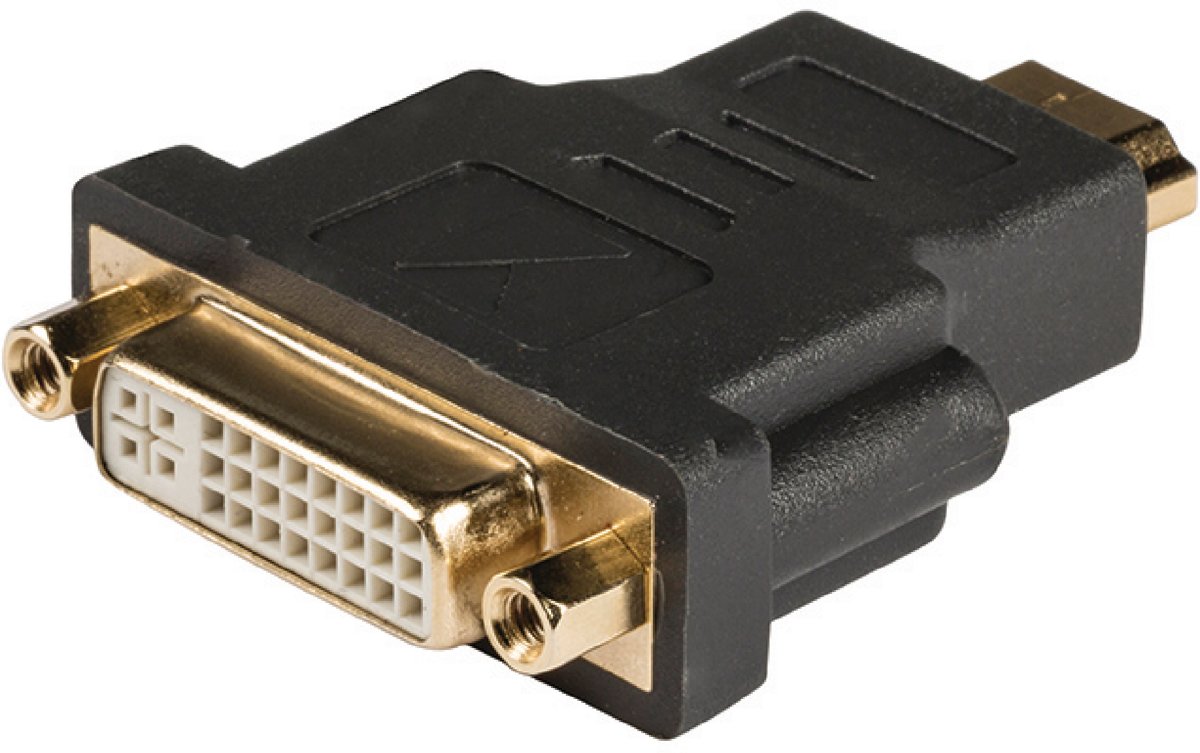 HDMI - DVI-adapter HDMI -connector - DVI-D female 1 stuk grijs