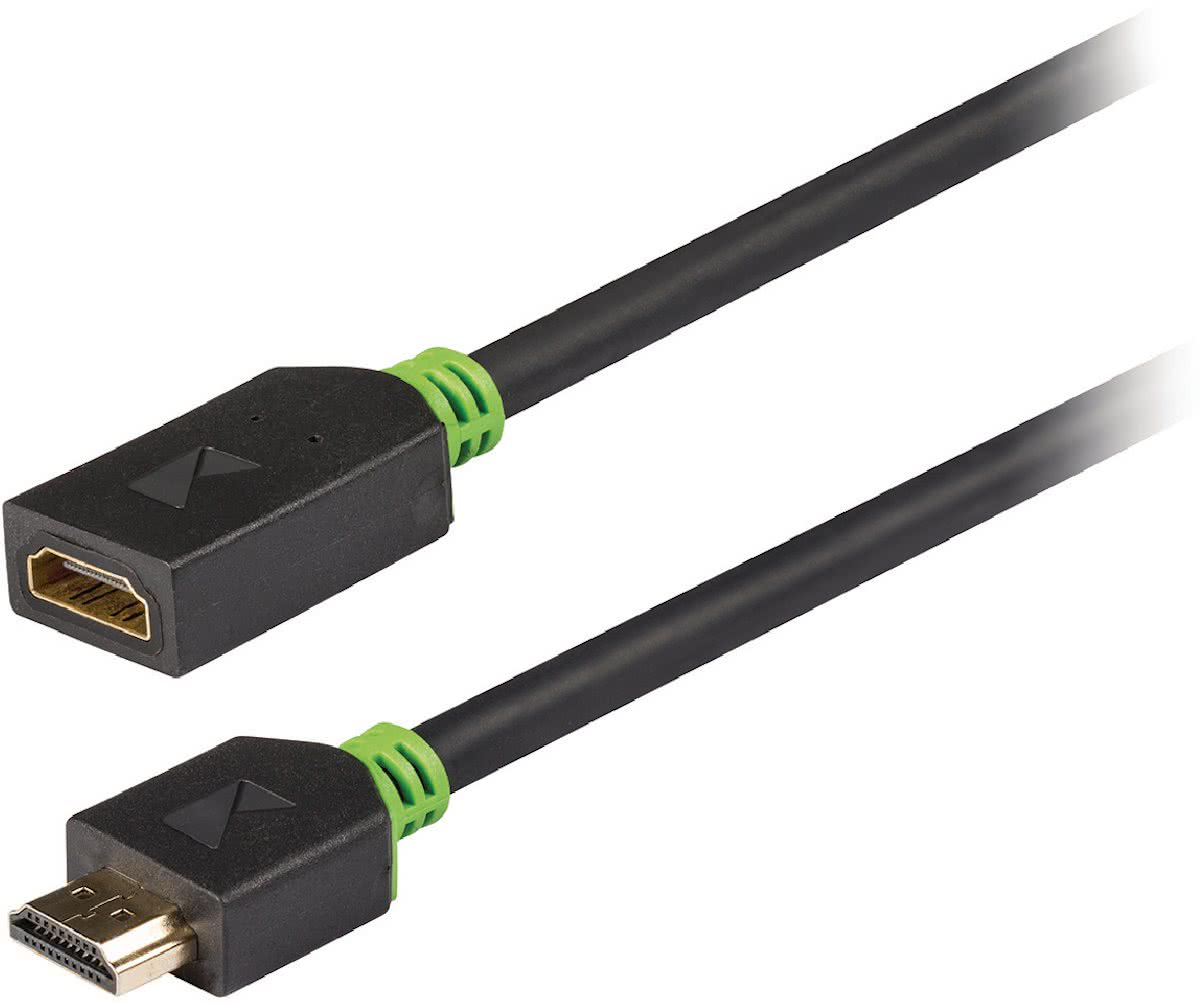 High Speed HDMI -kabel met Ethernet HDMI -connector - HDMI -ingang 2.00 m grijs