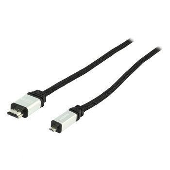 König - 1.4 High Speed HDMI naar Micro HDMI kabel - 1.5 m - Zwart