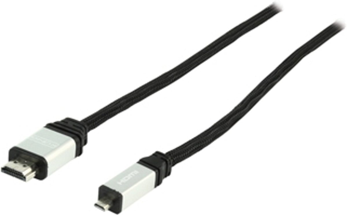 König - 1.4 High Speed HDMI naar Micro HDMI kabel - 2.50 m - Zwart