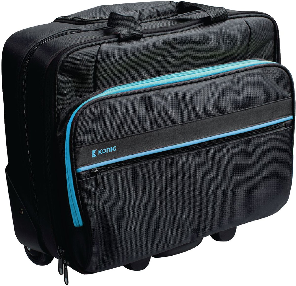 König - Laptop Trolley - 34 cm - Ijsblauw