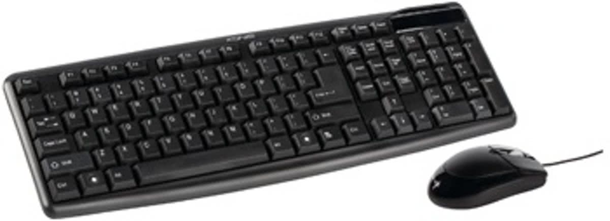 König CSKMCU100ND USB QWERTY Pan Nordic Zwart toetsenbord