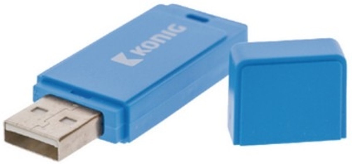 König CSU2FD16GB 16GB USB 2.0 Capacity Blauw USB flash drive