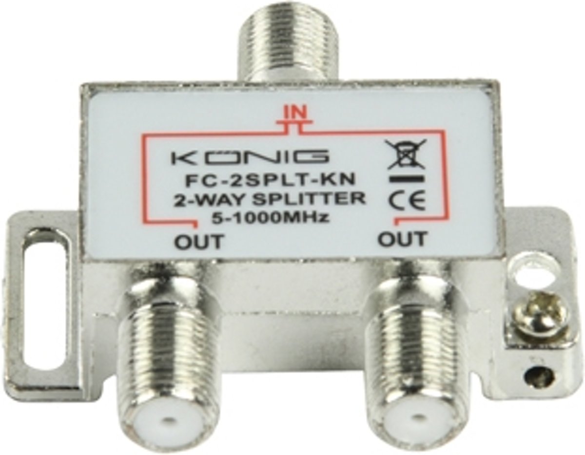 König FC-2SPLT-KN Kabelsplitter Kabel splitter/combiner