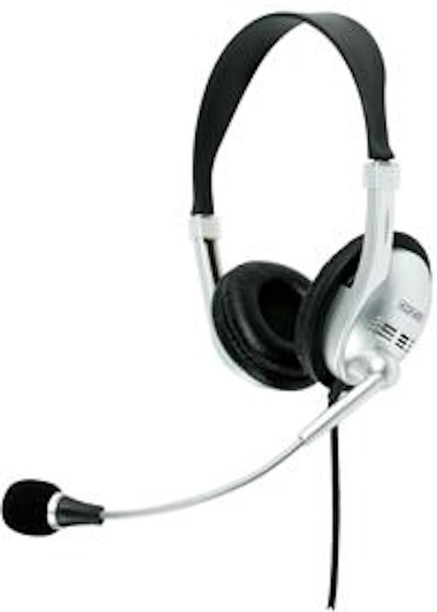 Konig Stereo Headset On-Ear 2x 3.5 mm Ingebouwde Microfoon Zwart