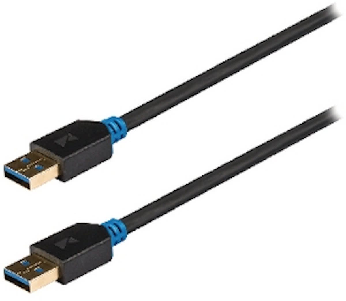 Konig USB 3.0 A Male naar USB 3.0 A Male - 2 m