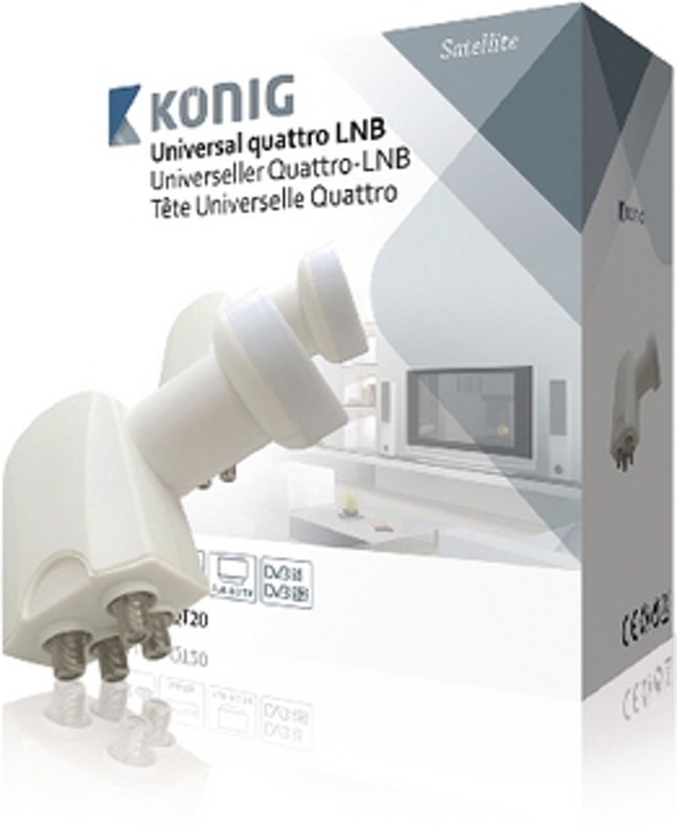 Universele LNB Quattro 0.2 dB