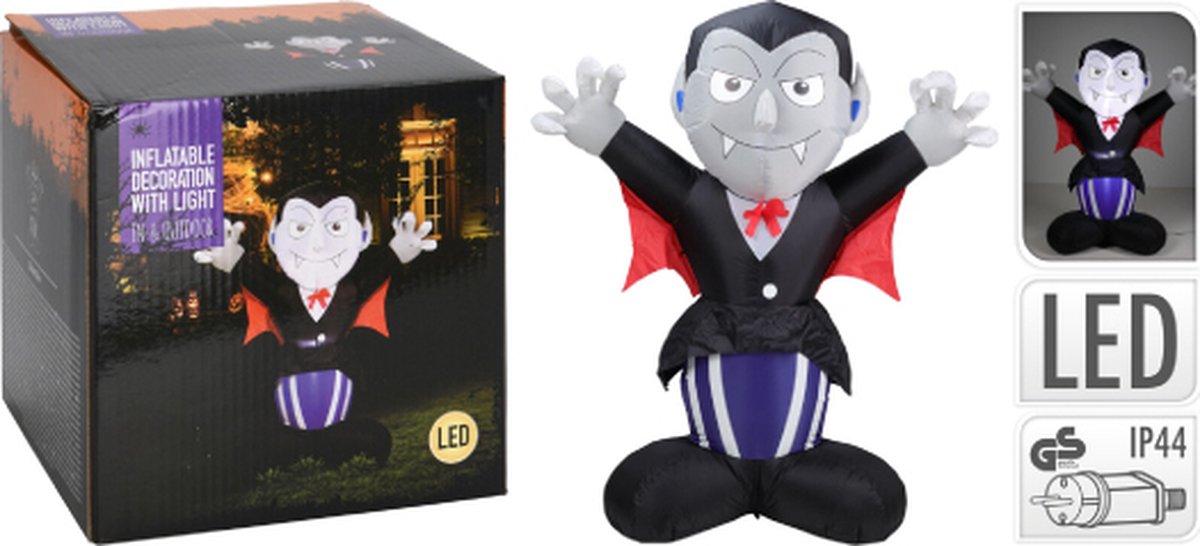 Opblaasbare Dracula met Led verlichting - 150 cm