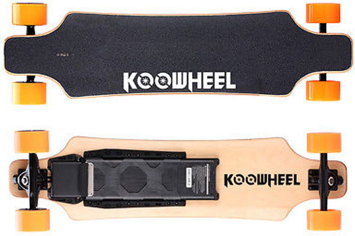 Oranje Koowheel D3M Elektrisch Skateboard Longboard 5,5 AH 3e genaratie