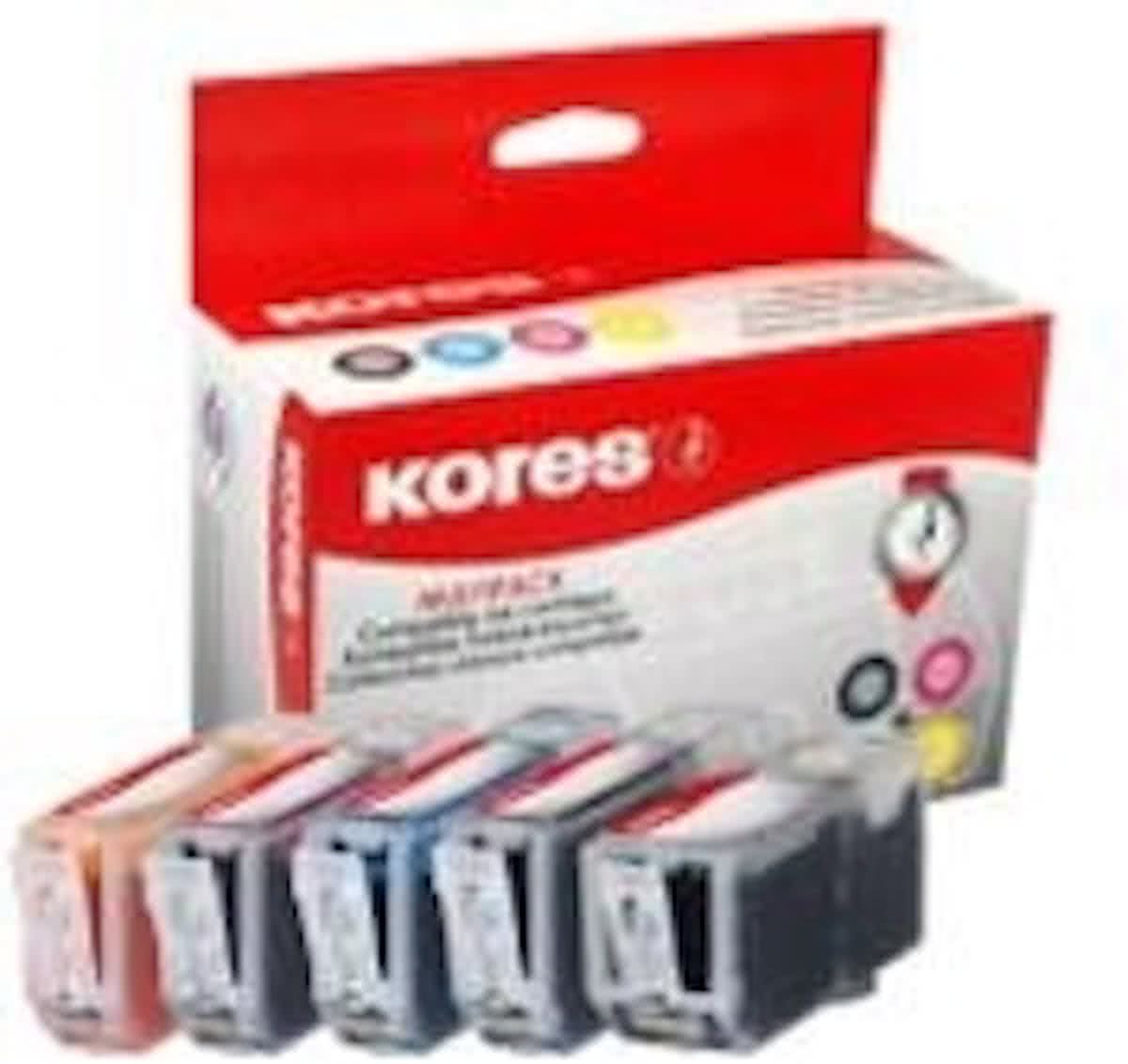 Kores G1508KIT Zwart, Cyaan, Magenta, Geel inktcartridge