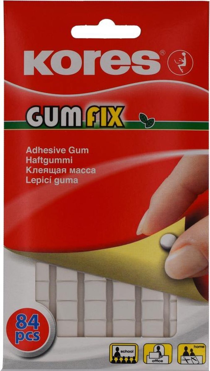   Gumfix - 84 kneedbare bevestigingspads  kleefgum