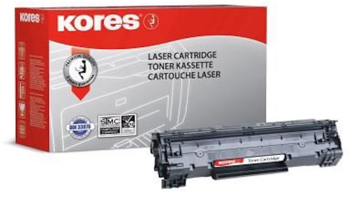 toner Kores HP zwart 2.000s (CB436A)