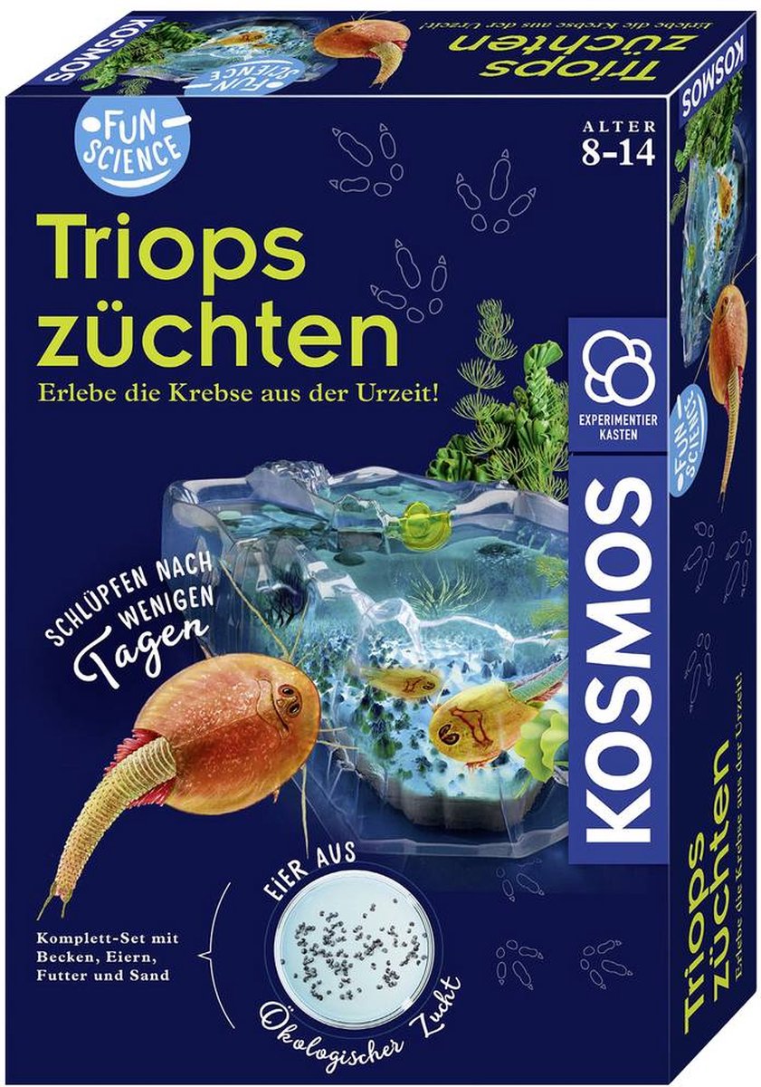 Kosmos 637231 Fun Science Triops züchten Experimenteerdoos vanaf 8 jaar