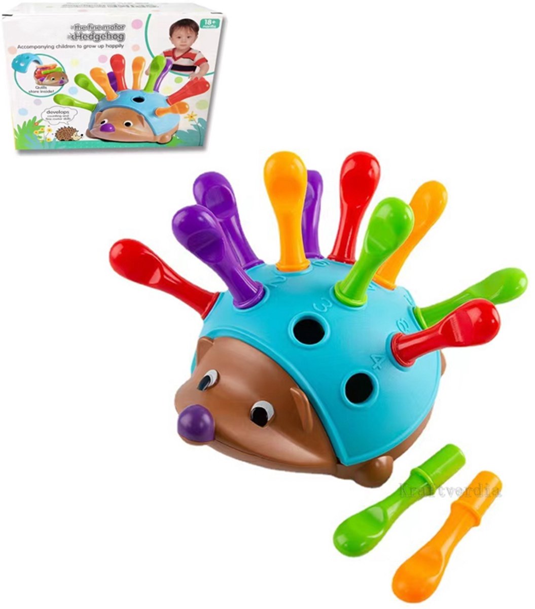 Kraftverdia - Egel Fijne Motoriek kleuters - Sensorisch speelgoed baby - Baby Speelgoed meisjes cadeau - Sinterklaas cadeautjes Montessori speelgoed Meisjes jongens Kinderspeelgoed