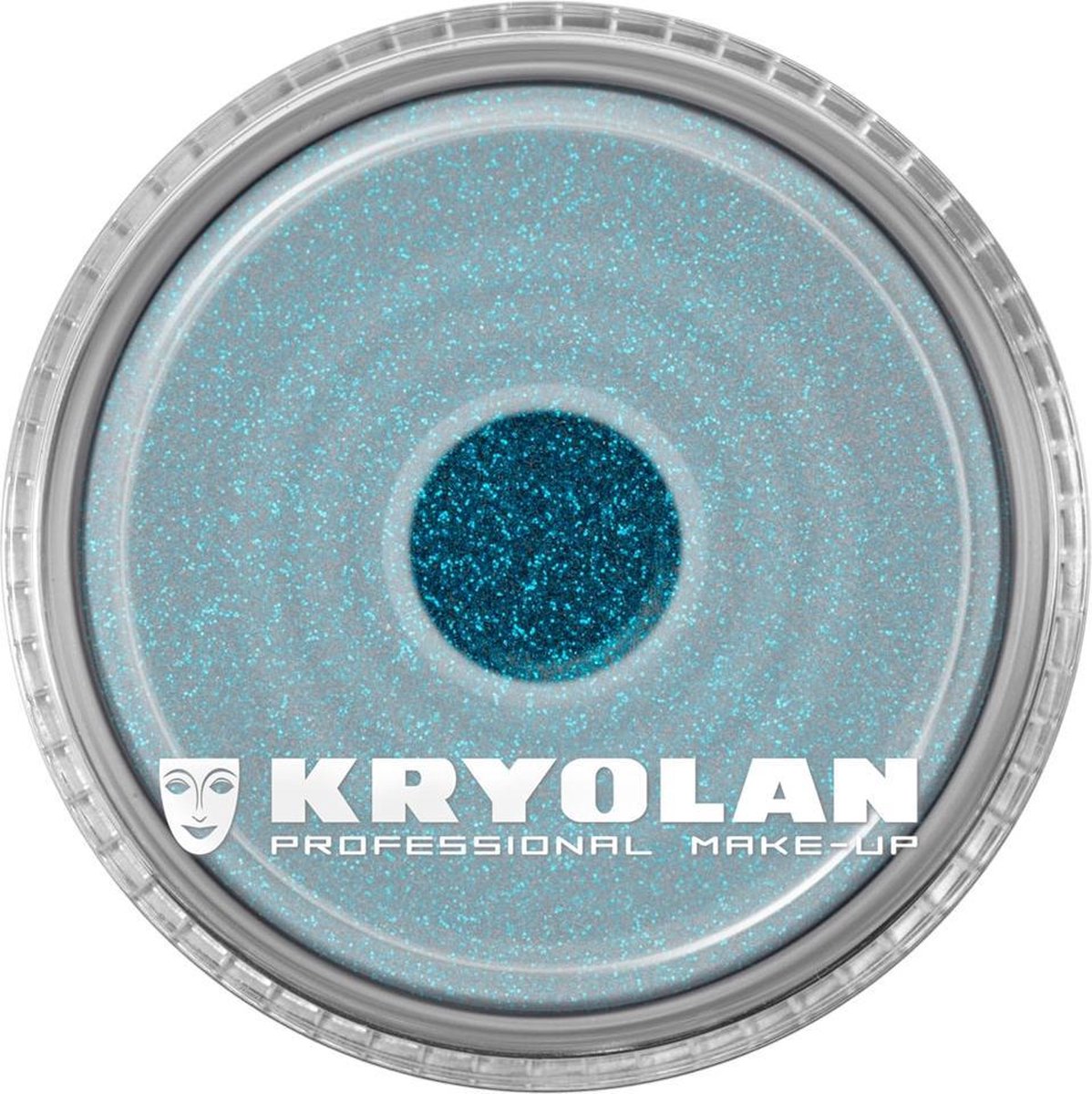 Kryolan polyester glitter fijn licht blauw-groen