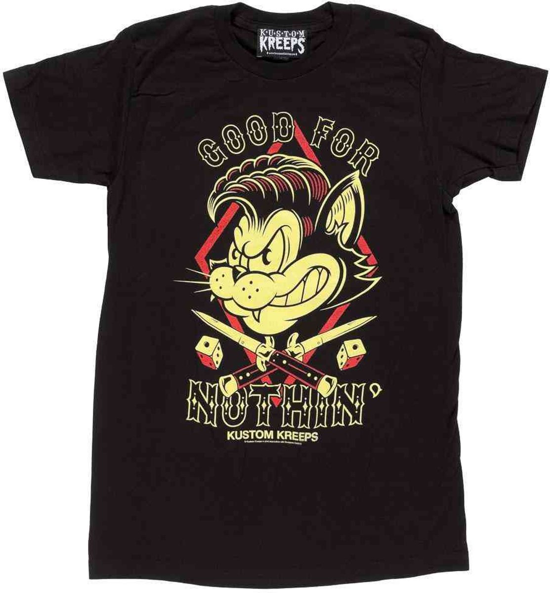 kustom kreeps good for nothin t shirt - S