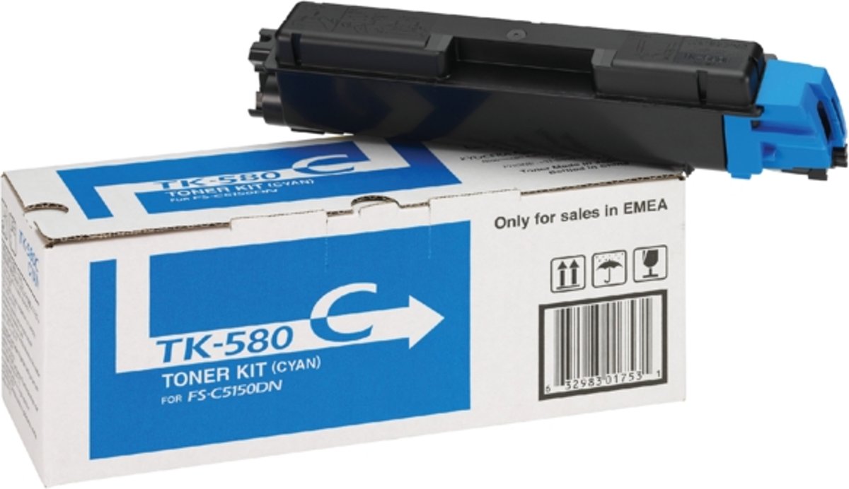 Toner kyocera tk-580 2.8k blauw