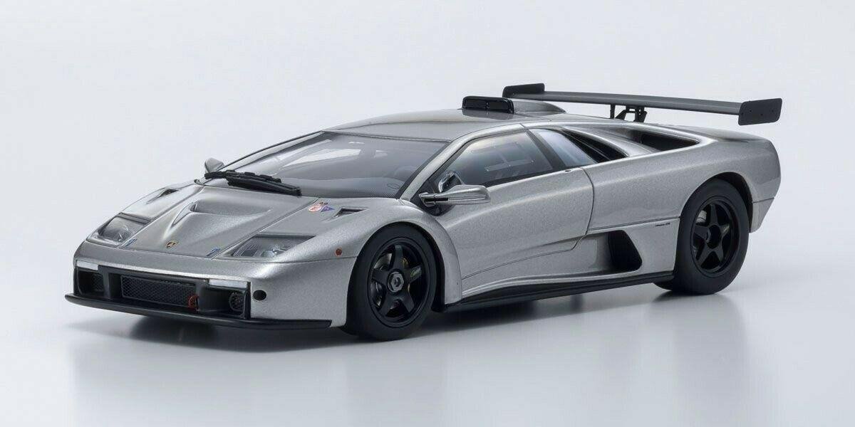 Kyosho Lamborghini Diablo GTR Zilver 1:18 - Nieuw