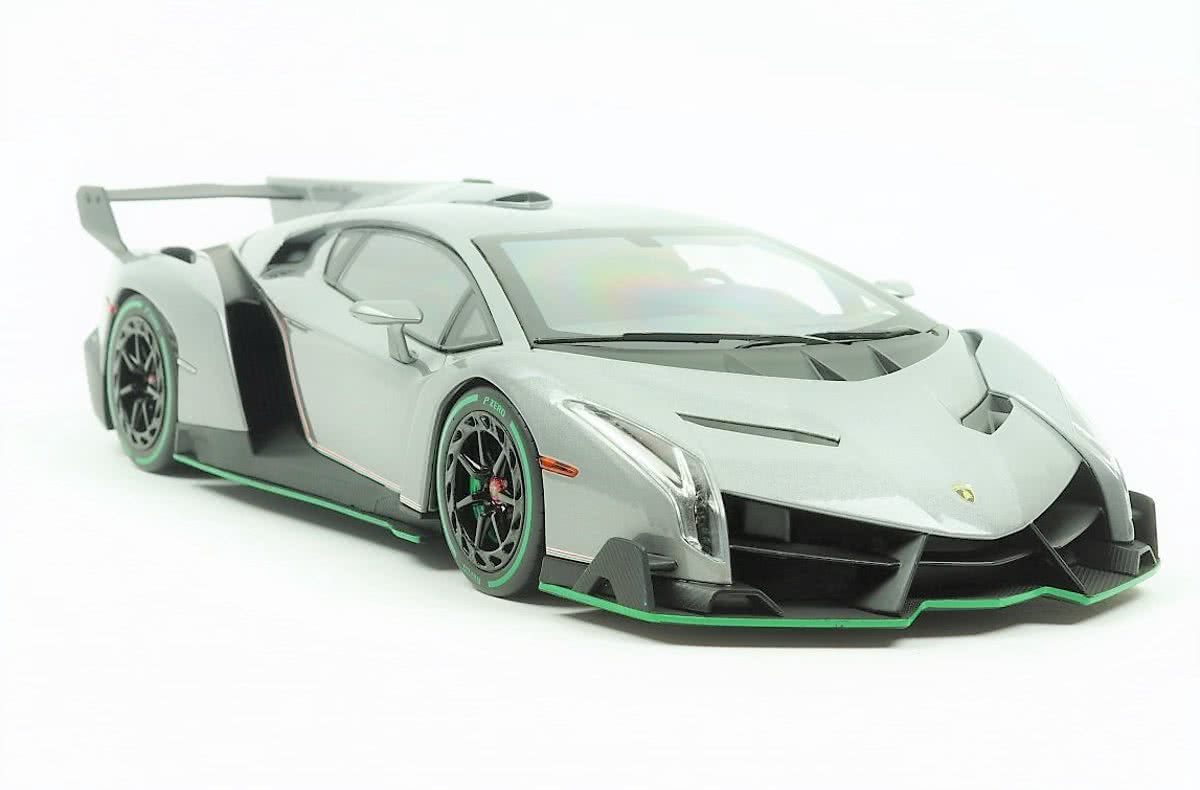 Kyosho Lamborghini Veneno 2014 Grijs 1:18