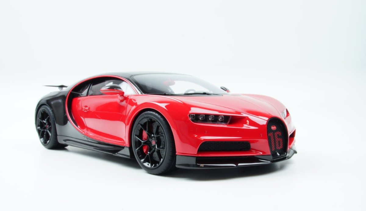 Kyosho Samurai Bugatti Chiron Sport Rood/Zwart 1:12