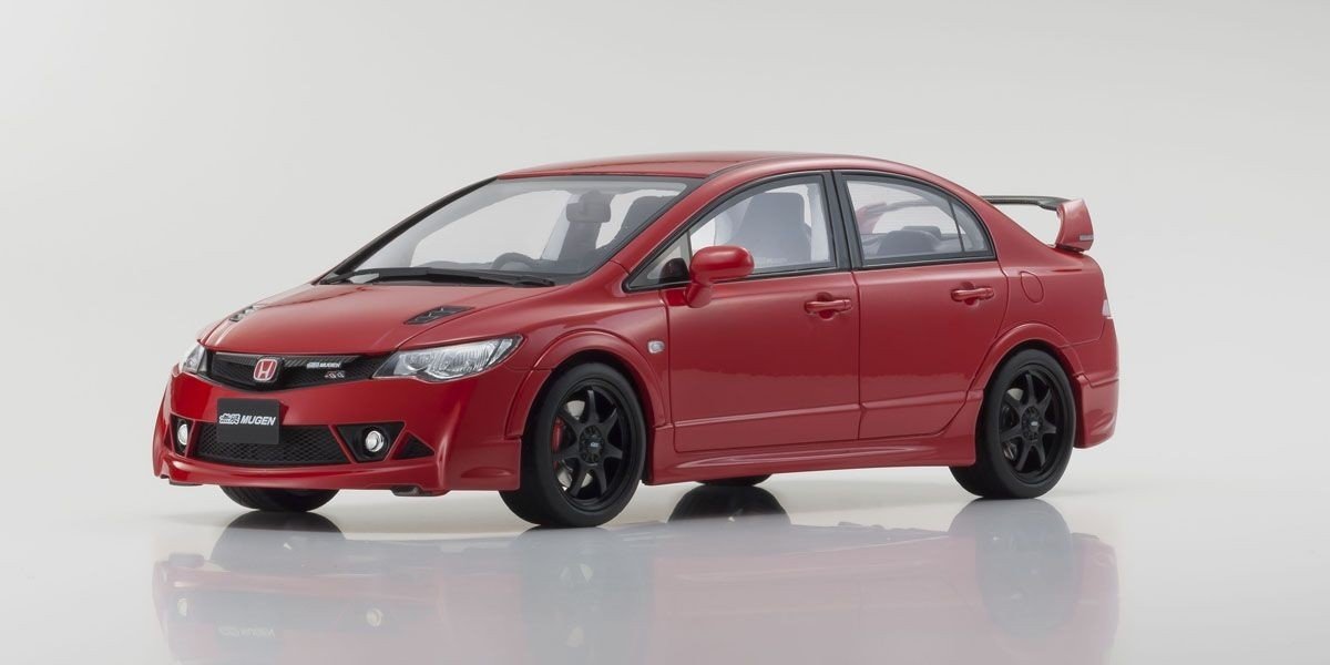 Kyosho Samurai Honda Civic Type R Mugen RR Rood 1:18