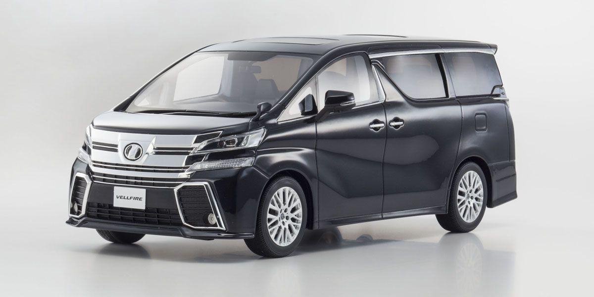 Kyosho Toyota Vellfire 3.5 ZA G Edition Zwart 1:18