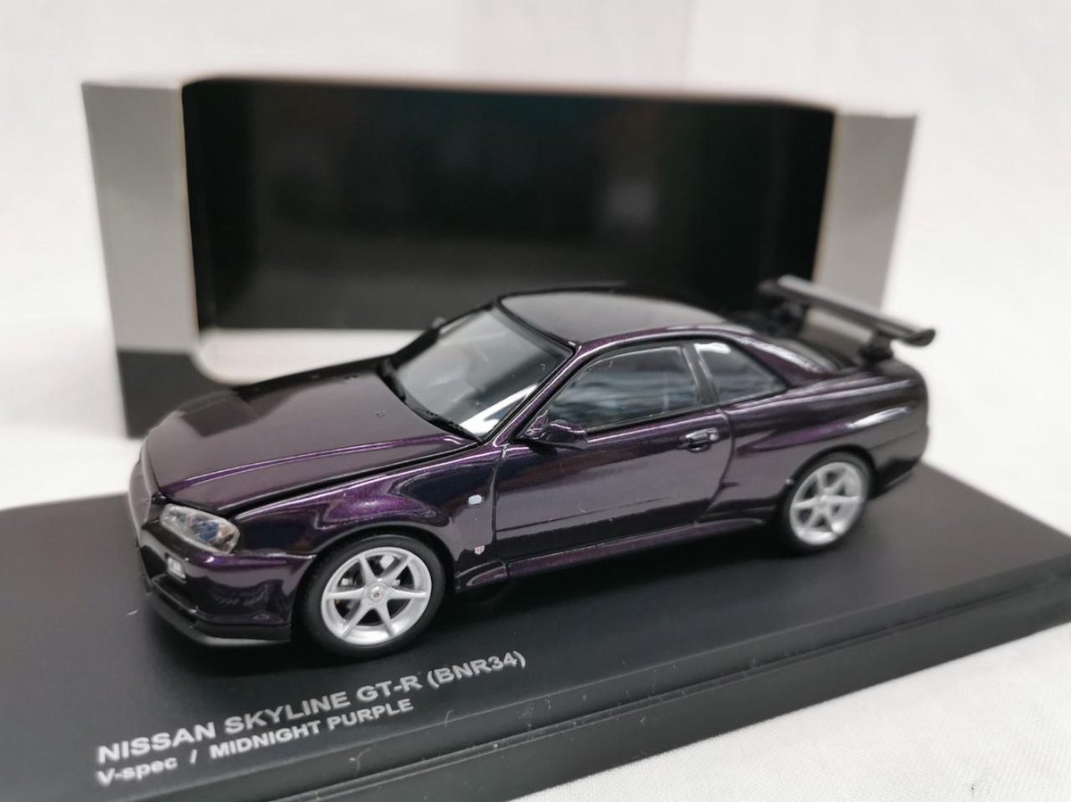 Nissan Skyline GT-R R34 ( BNR34) V-Spec.Midnight Purple 1-43 Kyosho