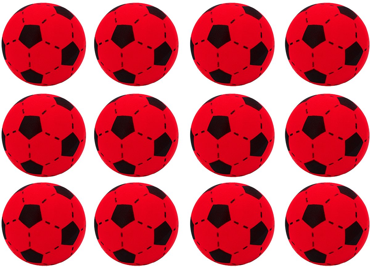 12x   Softbal 20 cm rood
