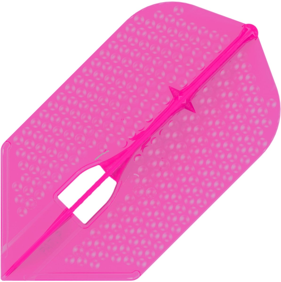 L Style Champagne Dart Flights Dimple Slim Hot Pink