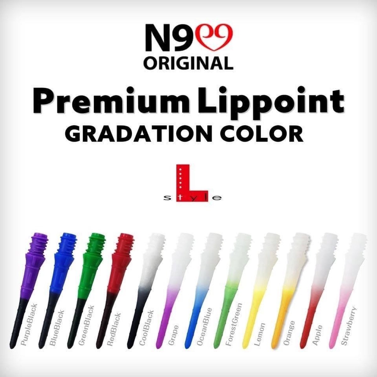 L-Style N9 Lippoint Soft Tips - Lemon & White