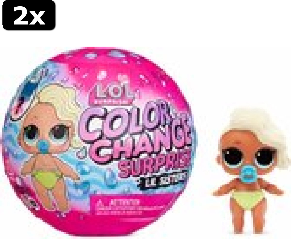 2x L.O.L. Surprise! Color Change Lil Sisters Bal - Minipop