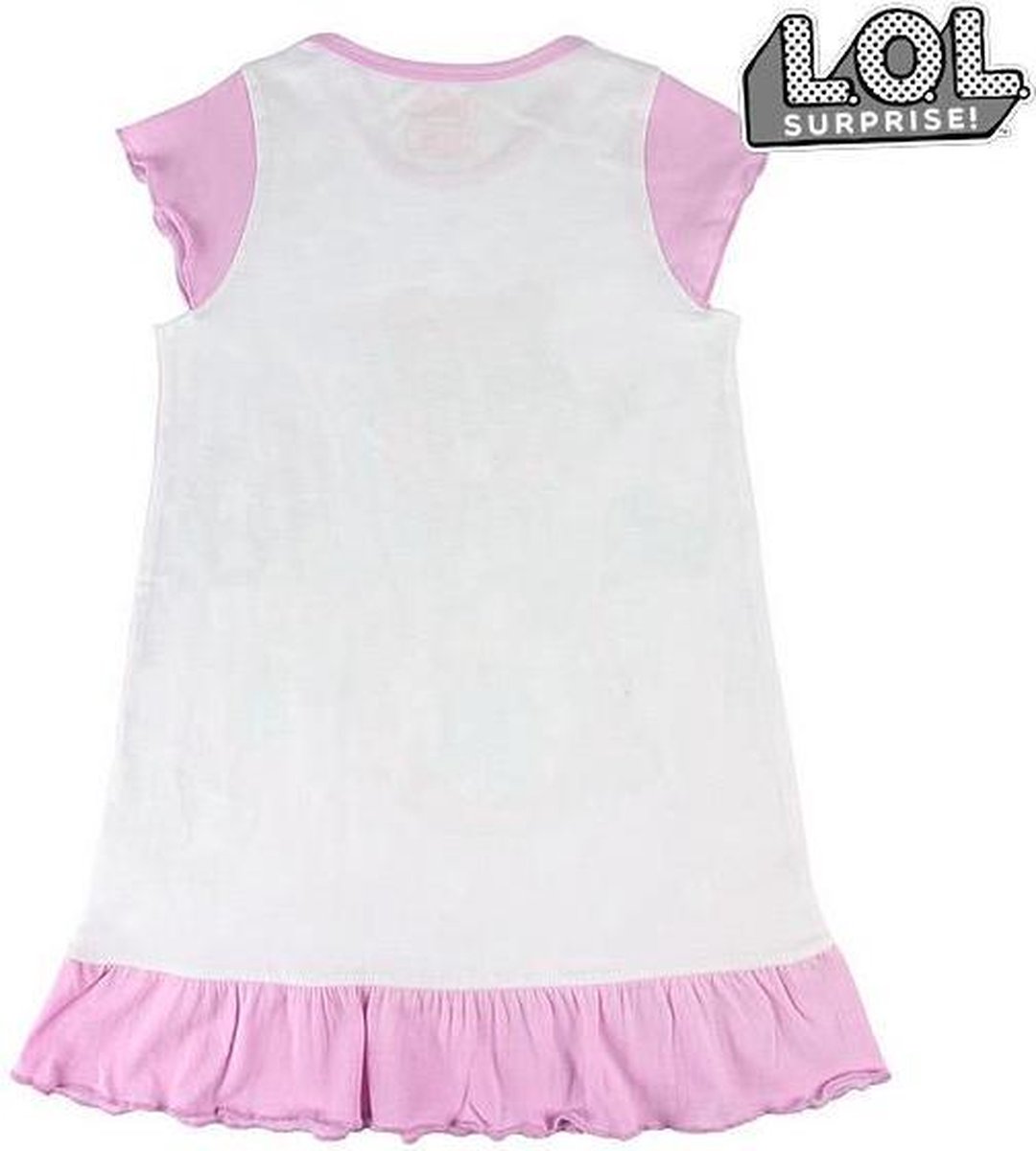 Childs Nightdress LOL Surprise! 74050 Wit Roze