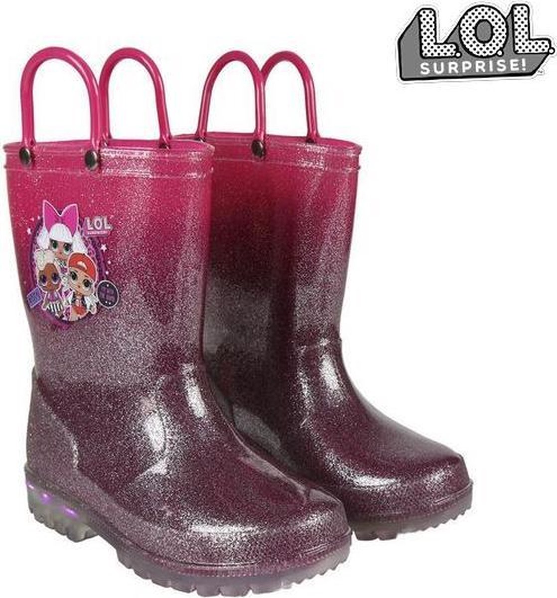 Kinderregenlaarzen LOL Surprise! Fuchsia Paars