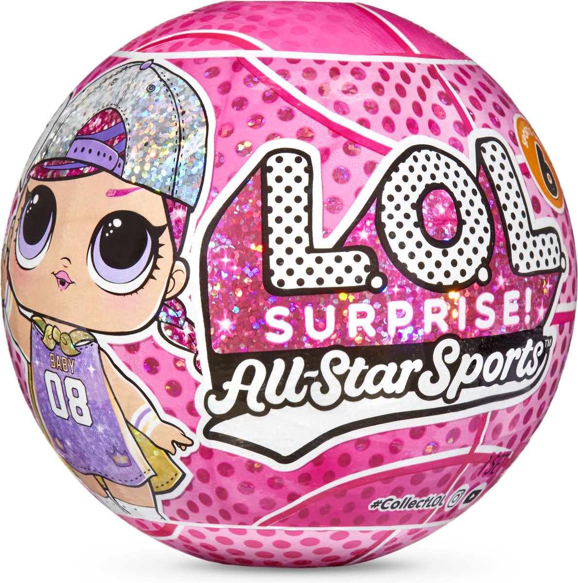 L.O.L. Surprise! Bal All-Star B.B.s Sports Serie 6 Glinsterende Basketbalserie - Minipop