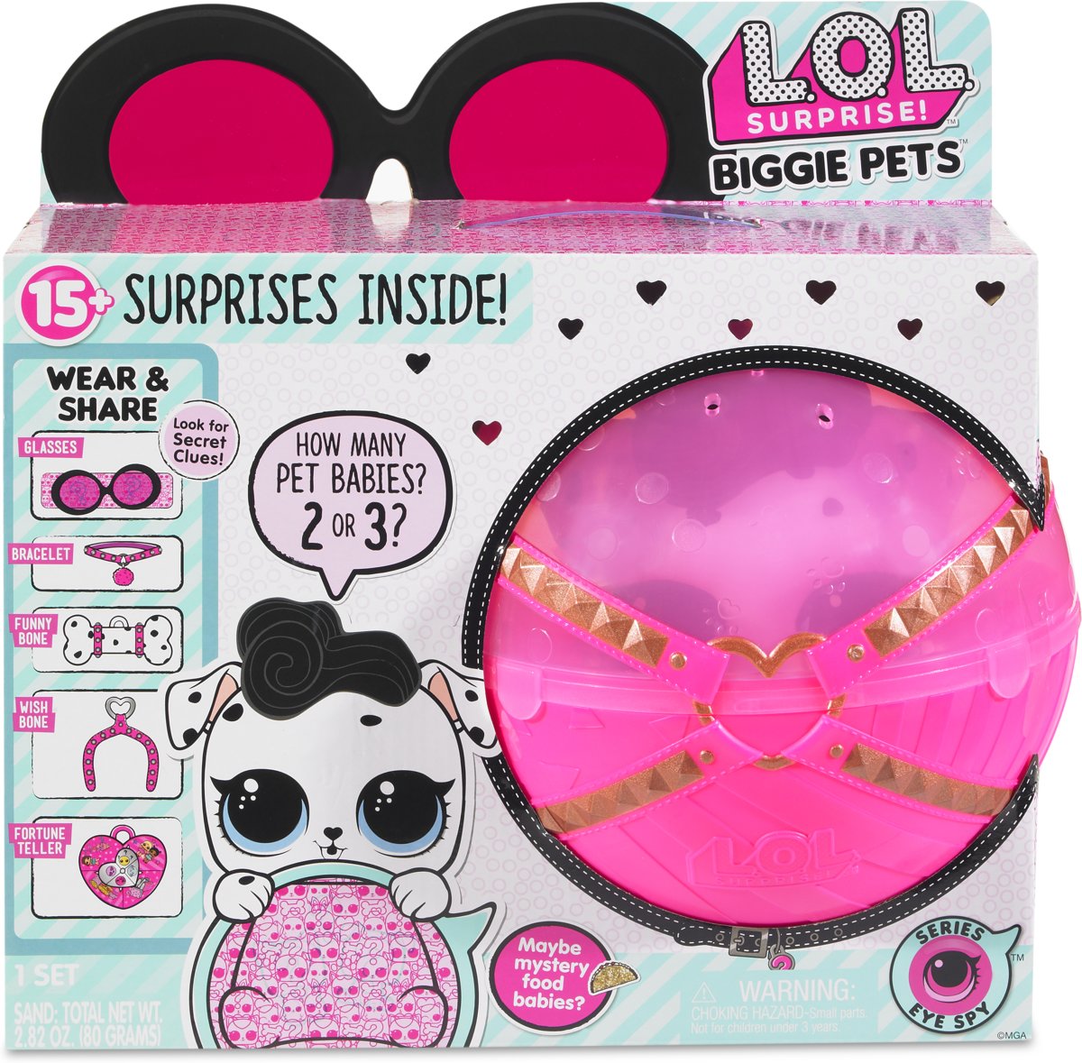 L.O.L. Surprise Eye Spy Biggie Pets Dalmatier - hond