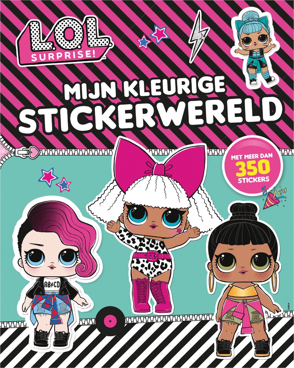 LOL Stickerboek - Kleurige Stickerwereld - meer dan 350 stickers - LOL Surprise!