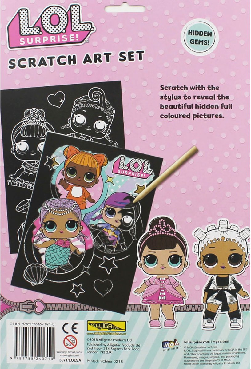 LOL Surprise Scratch Art Set