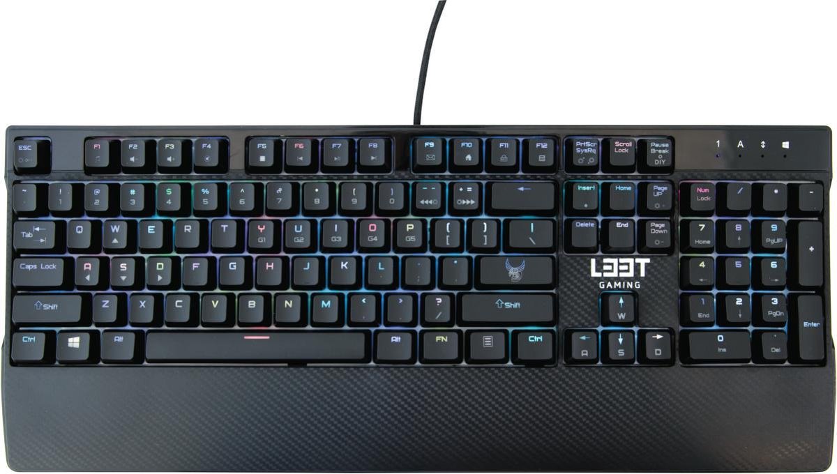 L33T-GAMING - MEGINGJÖRD - Full Mechanical Gaming Keyboard - RGB Gaming Toetsenbord (QWERTY)