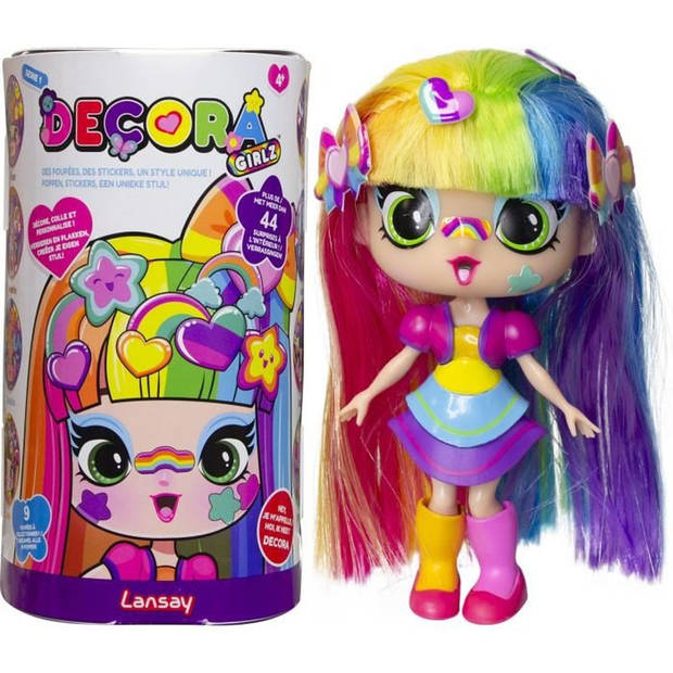 Pop - LANSAY - 55101 - Decora Girlz - Mini-modepoppen om aan te passen - Decora