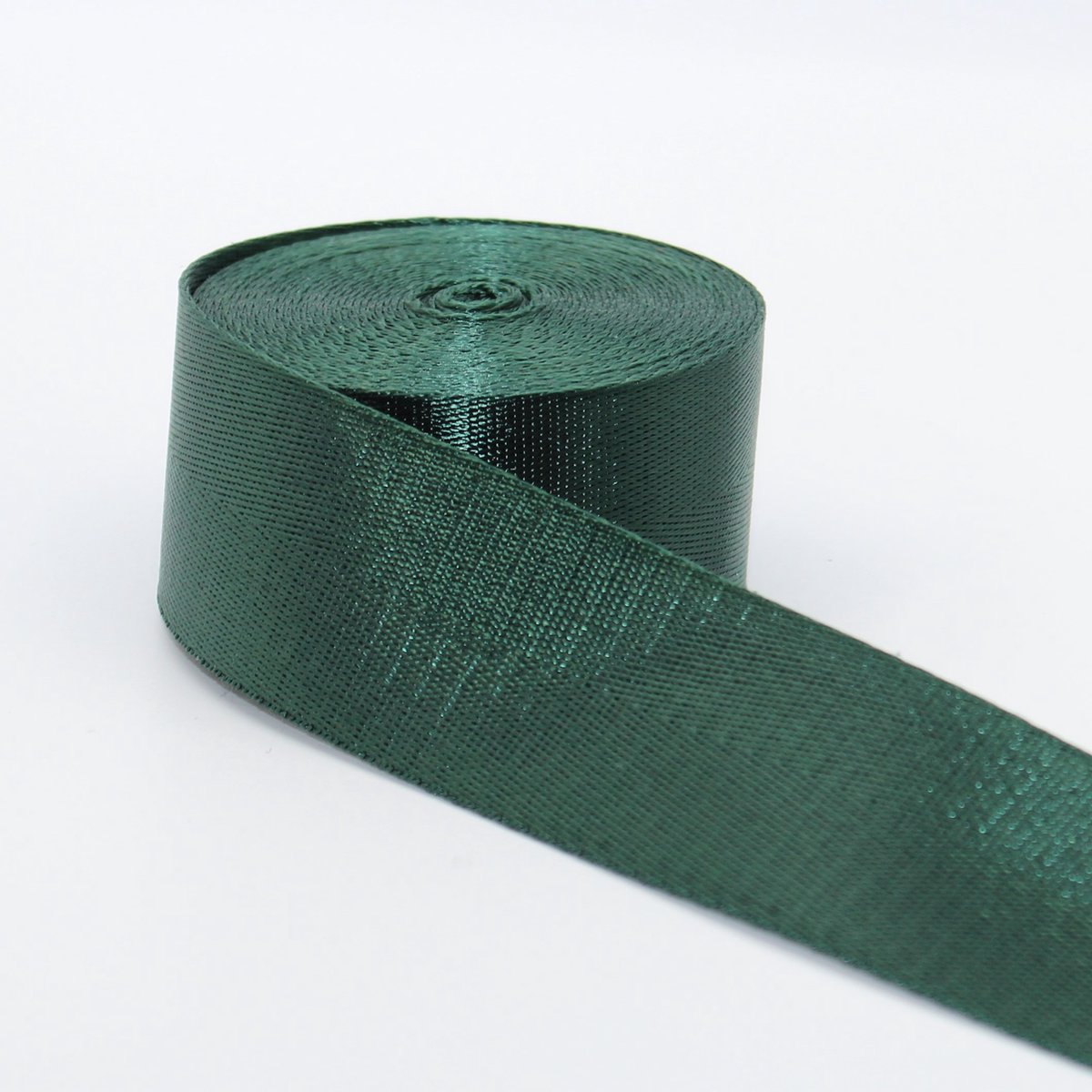 5 Meter Glanzende VisgraatTASSENBAND, Breedte 30MM, Kleur 42 OLIJFGROEN