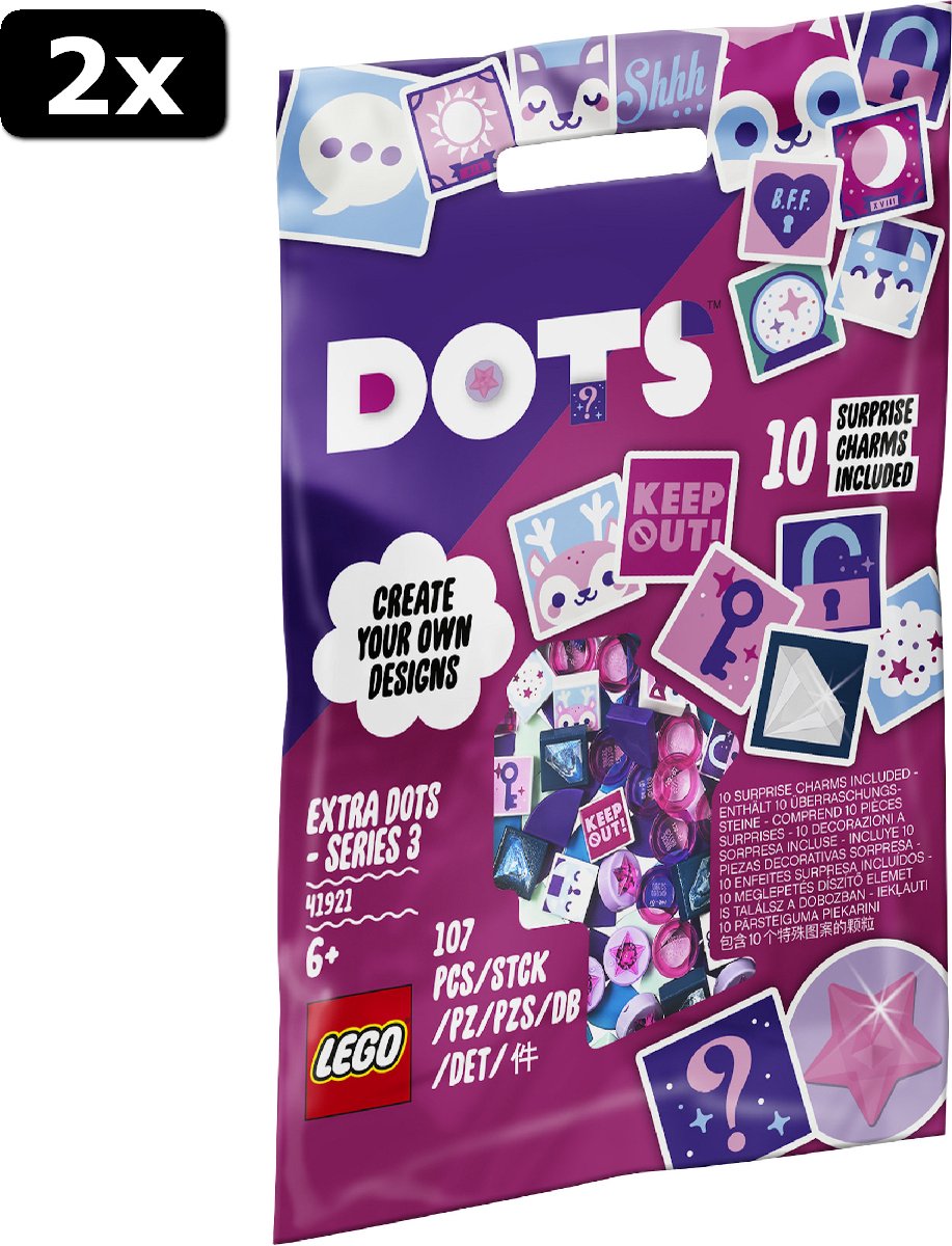 2x LEGO Dots Extra DOTS - serie 3