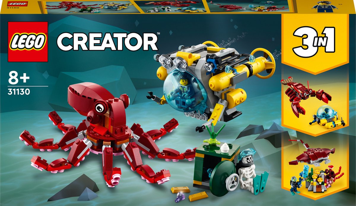 LEGO 31130 Creator Vehicles Verzonken schat missie