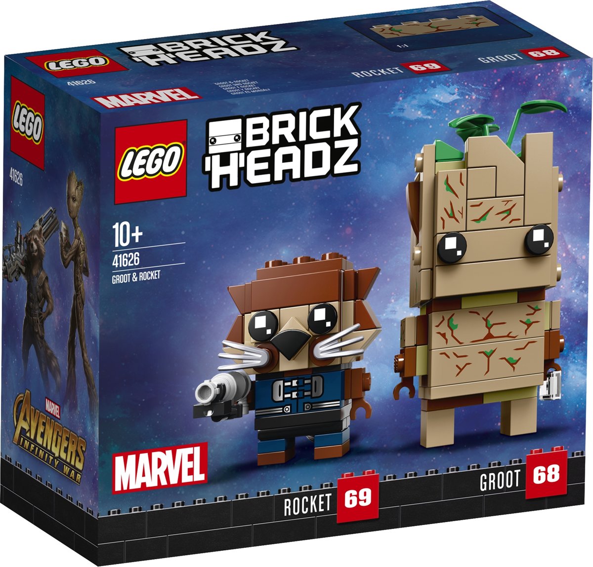 LEGO BrickHeadz Groot & Rocket - 41626