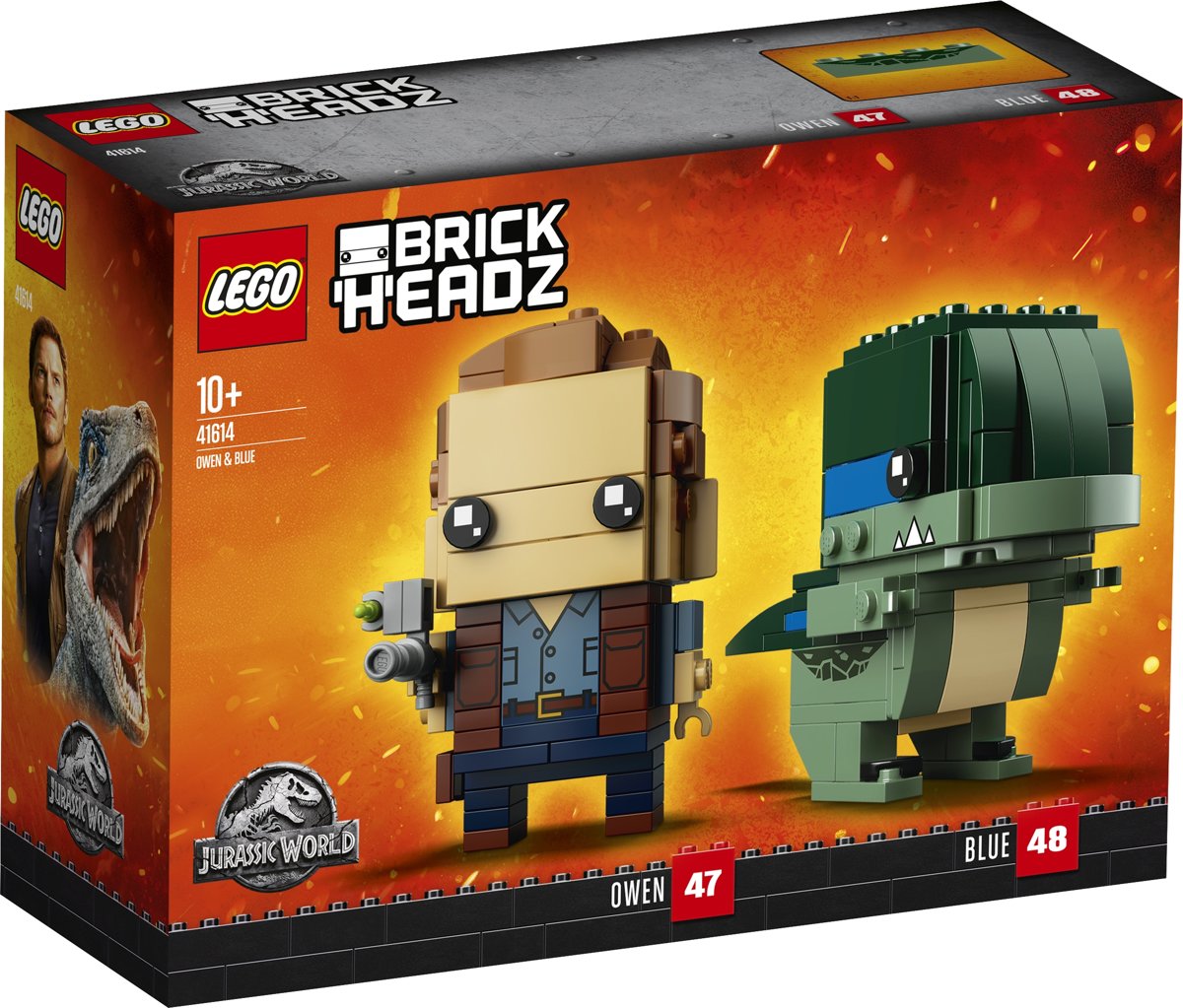 LEGO BrickHeadz Jurassic World Owen en Blue - 41614