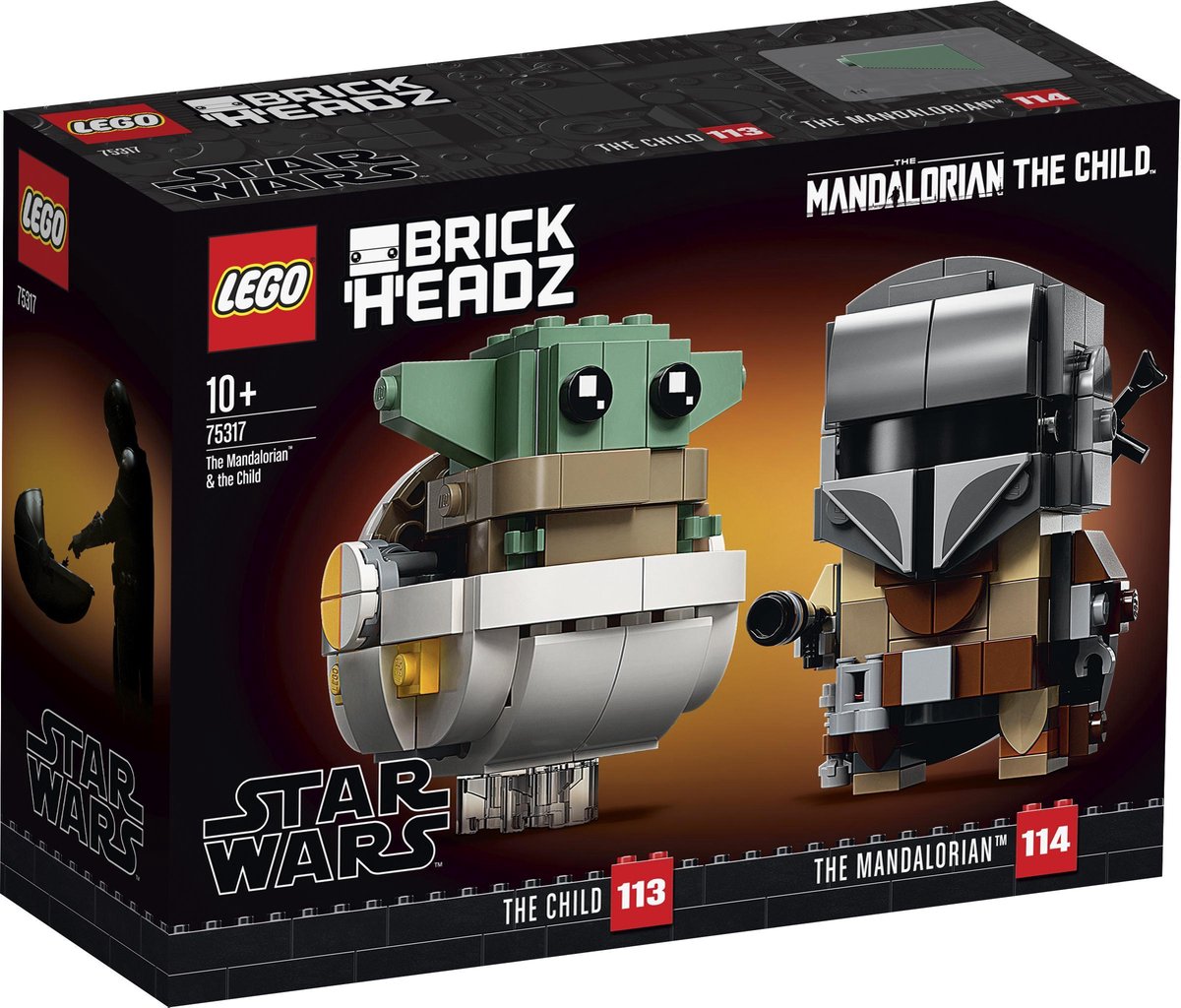   BrickHeadz Star Wars De Mandalorian & Baby Yoda - 75317