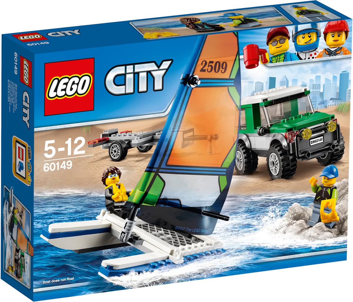 LEGO City 4x4 met Catamaran - 60149