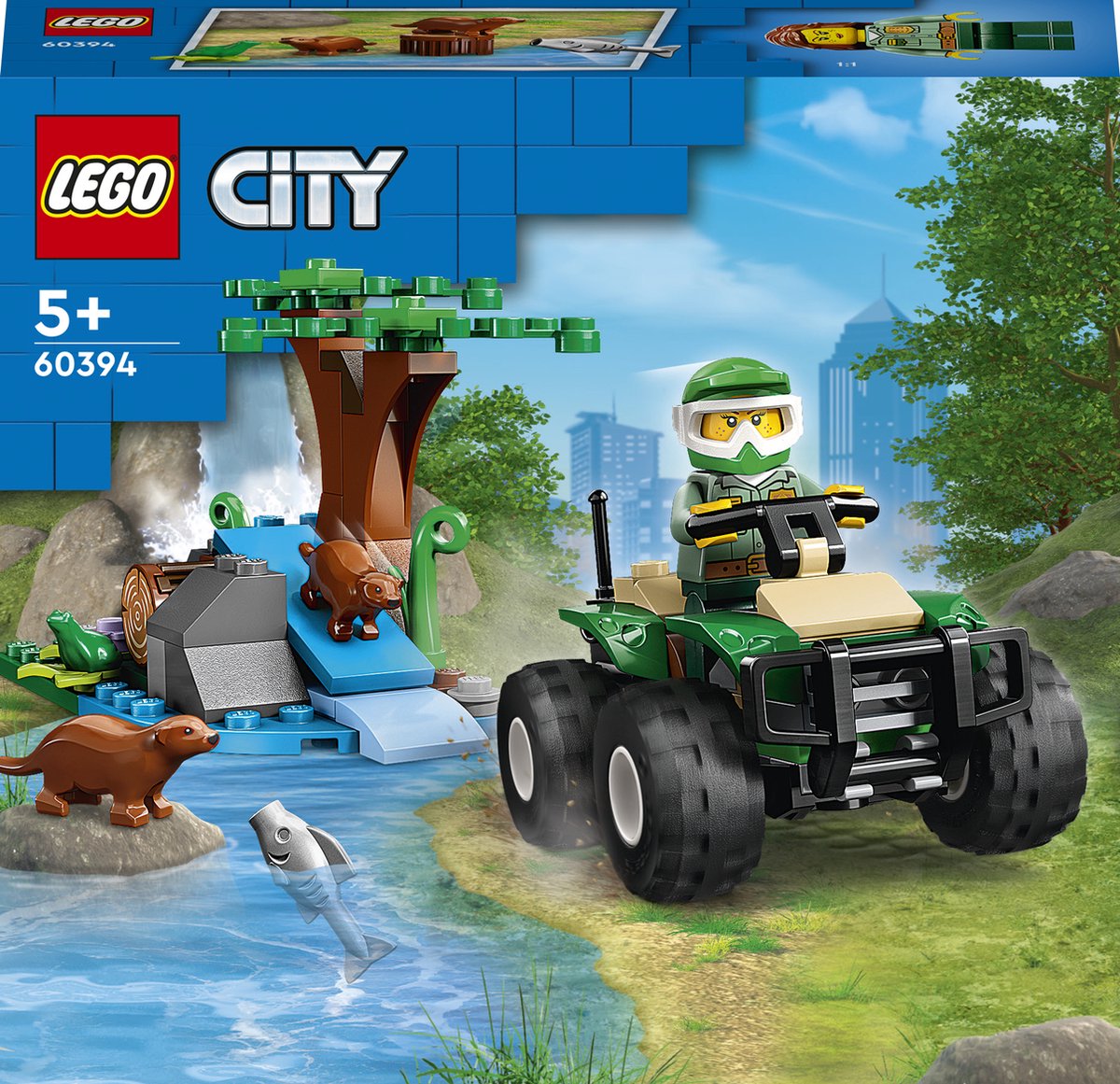 LEGO City 60394 Terreinwagen en otterhabitat Bouwset