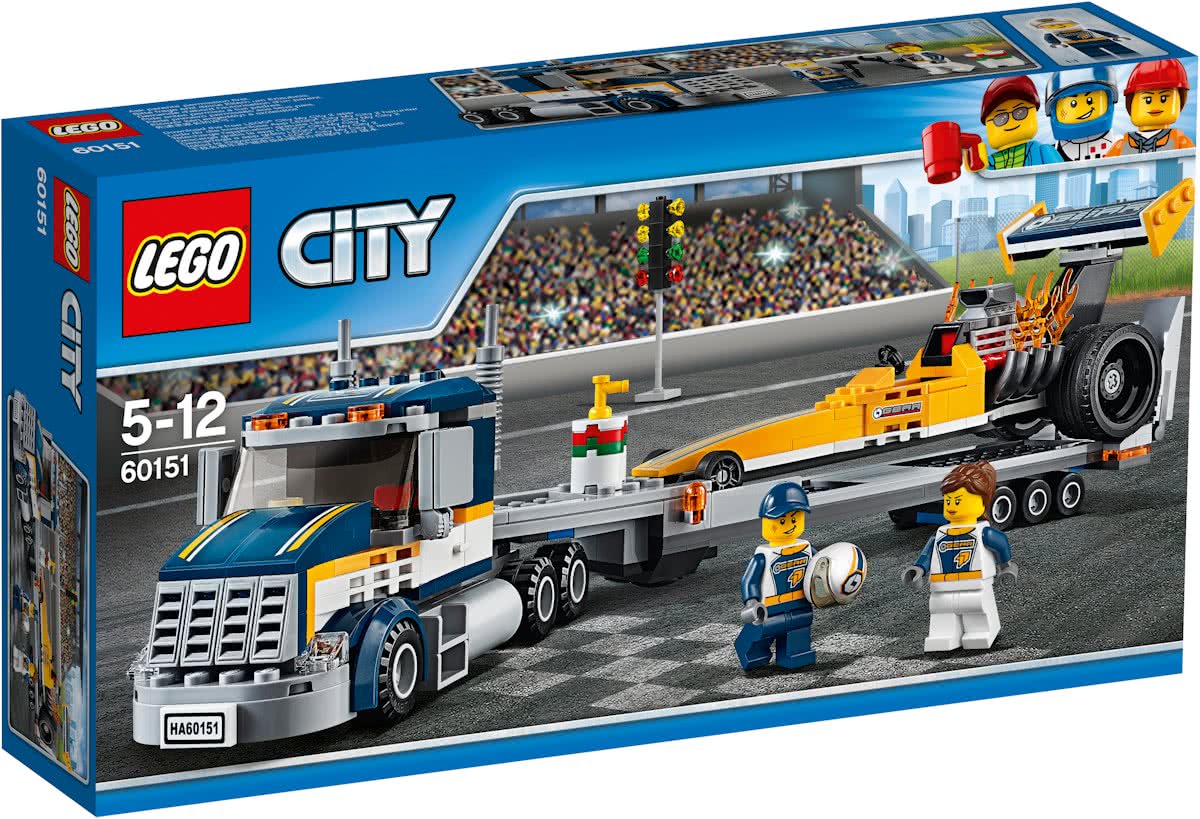 LEGO City Dragster Transportvoertuig - 60151