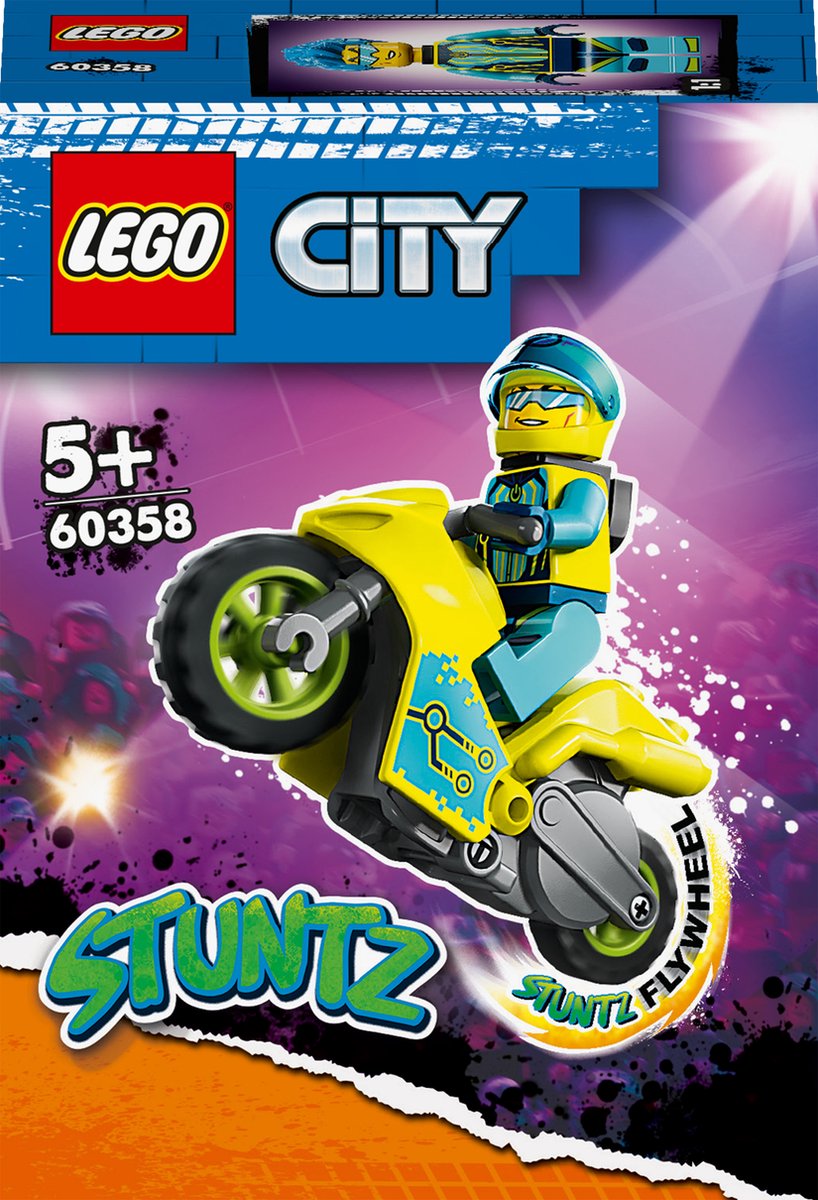 LEGO City Stuntz Cyber stuntmotor - 60358